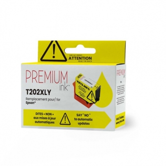 Epson 202XL (T202XL420). Compatible Yellow Ink Cartridge High Yield. Premium Ink-2