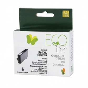 Remanufactured HP 564XL (CB322WN). Photo Black Ink Cartridge High Yield. EcoInk-1