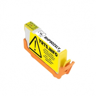 Remanufactured HP 902XL (T6M10AN). Yellow Ink Cartridge High Yield. EcoInk-3