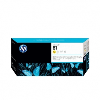 HP 81 (C4953A). Yellow Dye Printhead and Cleaner-1