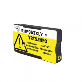Remanufactured HP 952XL (L0S67AN). Yellow Ink Cartridge High Yield. EcoInk-3