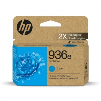 Original HP 936e (4S6V3LN). EvoMore Cyan Ink Cartridge High Yield-1