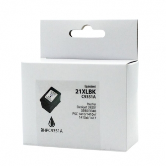 Remanufactured HP 21 (C9351A). Black Ink Cartridge. Premium Ink-1