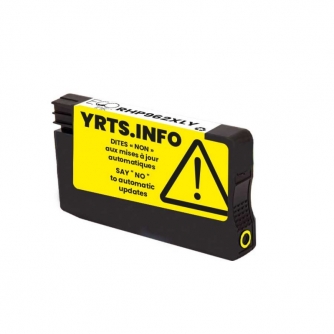 Remanufactured HP 962XL (3JA02AN). Yellow Ink Cartridge High Yield. EcoInk-3
