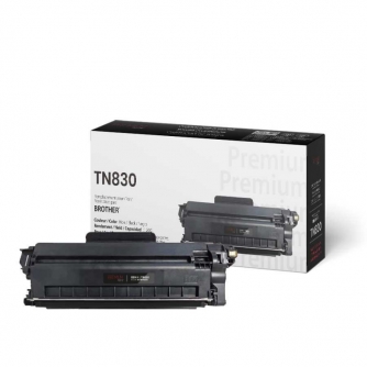 Brother TN830. Compatible Black Toner Cartridge. Premium Tone-5