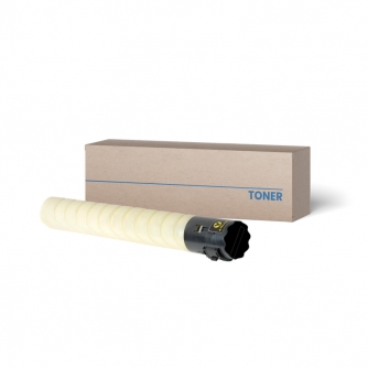 Konica Minolta TN321Y (A33K230). Compatible Yellow Toner Cartridge.-1