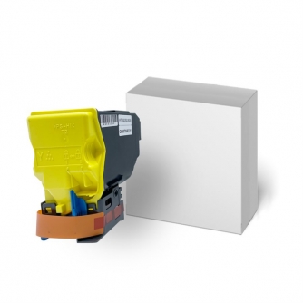 Konica Minolta TNP22Y (A0X5232). Compatible Yellow Toner Cartridge.-2