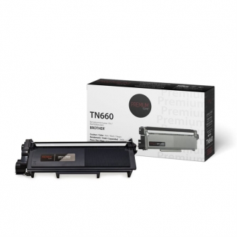 Brother TN660. Compatible Black Toner Cartridge High Yield. Premium Tone-1