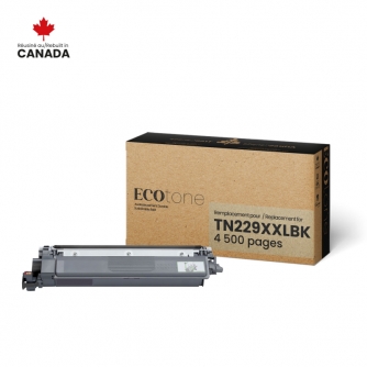 Brother TN229XXLBK. Remanufactured Extra High Yield Black Toner Cartridge Ecotone-1