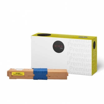 Okidata 46508701. Compatible Yellow Toner Cartridge. Premium Tone-1
