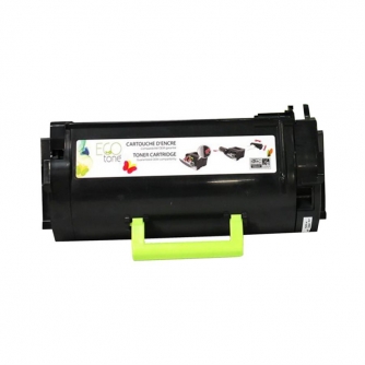 Lexmark 621X (62D1X00). Remanufactured Black Toner Cartridge Very High Yield. Ecotone-2