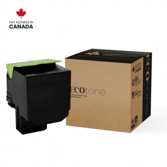 Lexmark 741K (74C1SK0). Remanufactured Black Toner Cartridge. Ecotone-1