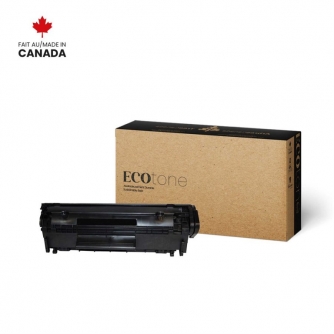 Remanufactured HP 12A (Q2612A). Black Toner Cartridge. Ecotone-1