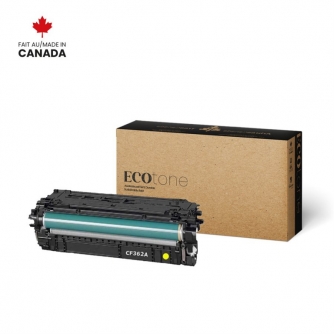 Remanufactured HP 508A (CF362A). Yellow Toner Cartridge. Ecotone-1