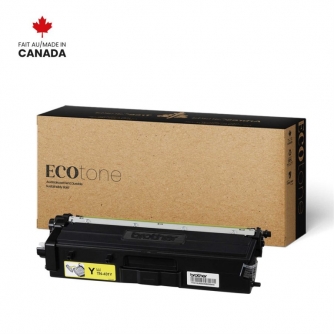 Brother TN431Y. Remanufactured Yellow Toner Cartridge. Ecotone-1