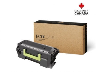 Lexmark 24B6887. Remanufactured Black Toner Cartridge. Ecotone-1