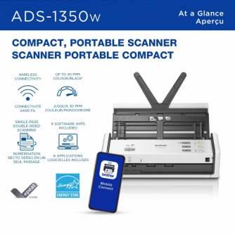 Brother ADS-1350W. Numériseur de bureau compact doté de fonctions de numérisation faciles-3