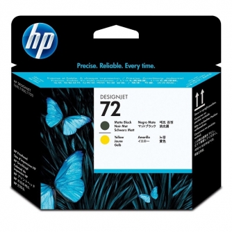 HP C9384A - HP 72 - Tête d'impression Jaune / Noir mat-1
