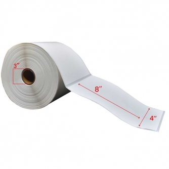 IntekView ZE123. 4x8'' Thermal Transfer Labels 3''Core 750/rolls - 4/cs-2