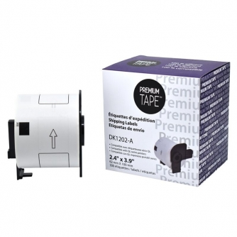 Brother™ DK1202 Étiquettes d'expédition  2.4'' x 3.9'' (300 Étiquettes)-1