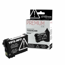 Epson 222XL (T222XL120). Cartouche compatible. Rendement élevé. Noir. Premium Ink