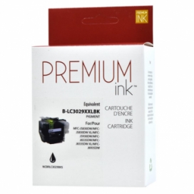 Brother LC3029BK. Cartouche compatible. Noir. Premium Ink