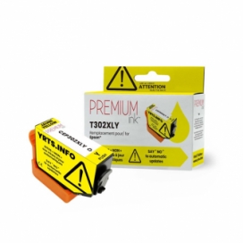 Epson 302XL (T302XL420). Cartouche compatible. Rendement élevé. Jaune. Premium Ink