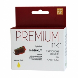 Compatible HP 920XL (CD974AN). Cartouche. Rendement élevé. Jaune. Premium Ink