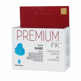 Compatible HP 02 (C8771WN). Cartouche d'encre. Cyan. Premium Ink