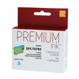 Epson 78 (T078520). Cartouche compatible. Cyan Pâle. Premium Ink