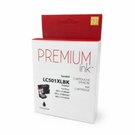Brother LC501XLBK. Cartouche compatible. Rendement élevé Noir. Premium Ink