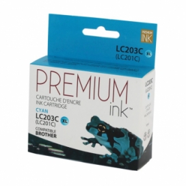 Brother LC203C. Cartouche compatible. Cyan. Premium Ink