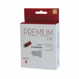 Canon CLI-251XL (6450B001). Cartouche compatible. Rendement élevé. Magenta. Premium Ink