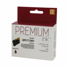 Epson 126 (T126120). Cartouche compatible. Noir. Premium Ink