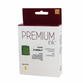 Réusinée HP 940XL (C4909A). Cartouche d'encre. Rendement élevé. Jaune. Premium Ink