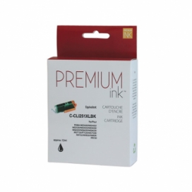 Canon CLI-251XL (6448B001). Cartouche compatible. Rendement élevé. Noir. Premium Ink