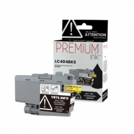 Brother LC404BK. Cartouche compatible. Noir. Premium Ink