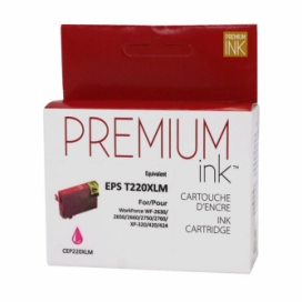 Epson 220XL (T220XL320). Cartouche compatible. Rendement élevé. Magenta. Premium Ink