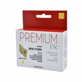 Epson 125 (T125420). Cartouche compatible. Jaune. Premium Ink