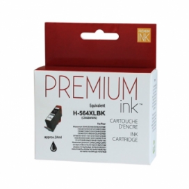 Compatible HP 564XL (CB321WN). Cartouche. Rendement élevé. Noir. Premium Ink