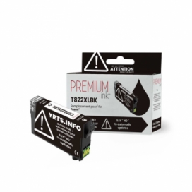 Epson 822XL (T822XL120-S). Cartouche compatible. Rendement élevé. Noir. Premium Ink