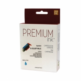 Canon CLI-271XL (0337C001). Cartouche compatible. Rendement élevé. Cyan. Premium Ink