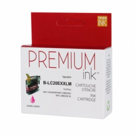 Brother LC20EM. Cartouche compatible. Magenta. Premium Ink