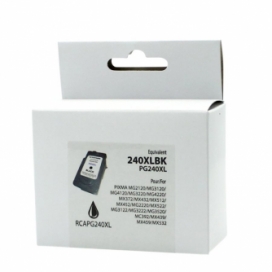 Canon PG-240XL (5206B001). Cartouche réusinée. Rendement élevé. Noir. Premium Ink