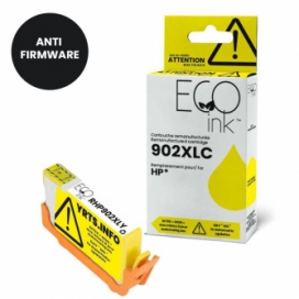 Réusinée HP 902XL (T6M10AN). Cartouche d'encre. Rendement élevé. Jaune. EcoInk