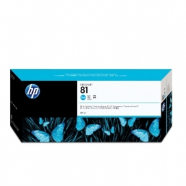 HP 81 (C4931A). Cartouche d'encre originale 680ml. Cyan