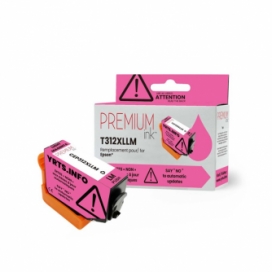 Epson 312XL (T312XL620). Cartouche compatible. Rendement élevé. Magenta Pâle. Premium Ink