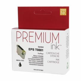 Epson 88 (T088120). Cartouche compatible. Noir. Premium Ink