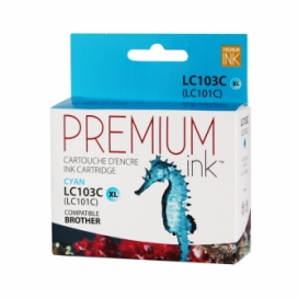 Brother LC103C. Cartouche compatible. Cyan. Premium Ink