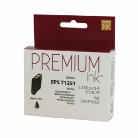 Epson 125 (T125120). Cartouche compatible. Noir. Premium Ink